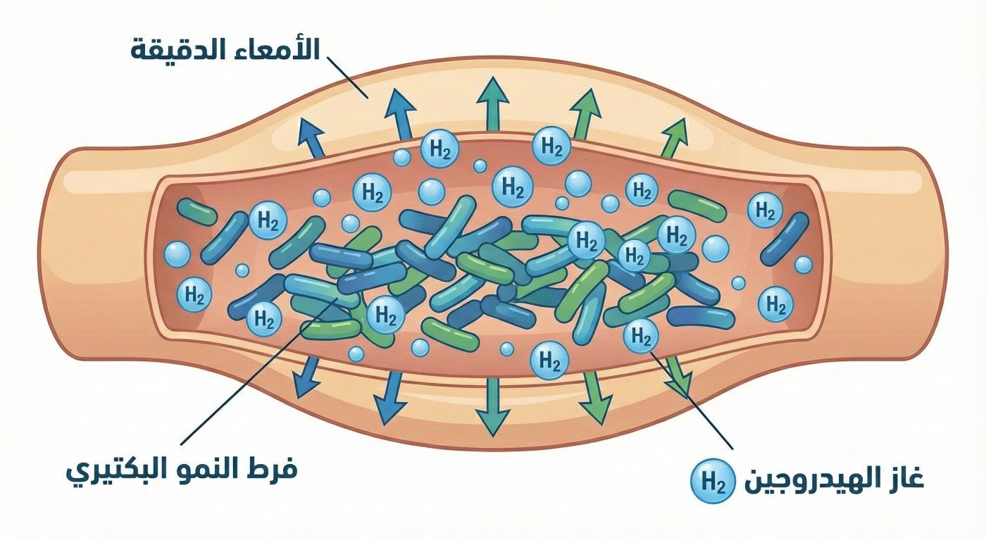 فرط نمو البكتيريا في الأمعاء الدقيقة (النوع الهيدروجيني) (Hydrogen-dominant Small Intestine Bacterial Overgrowth - SIBO)