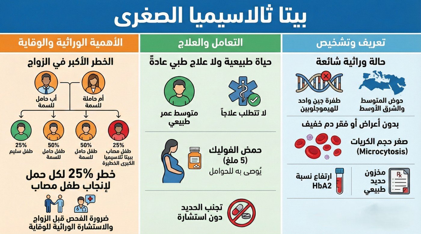 ملخص بيتا ثالاسيميا الصغرى (Beta Thalassemia Minor)